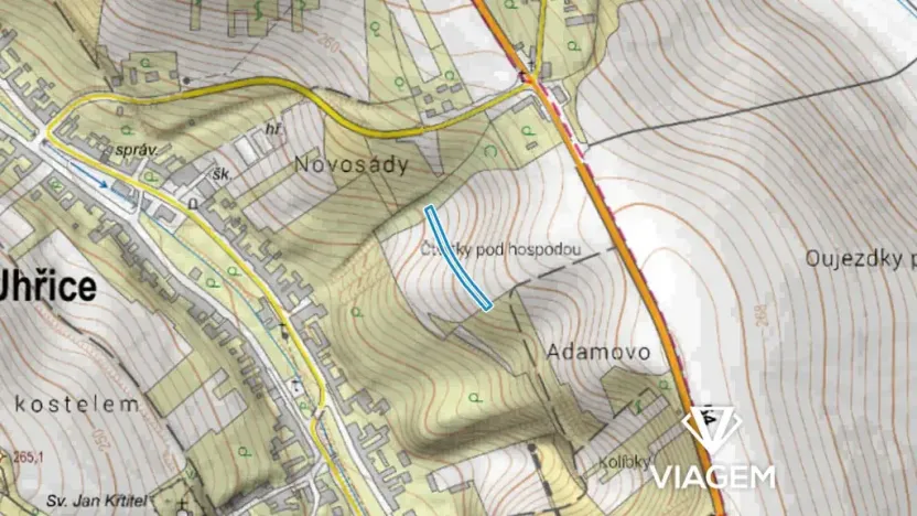 Prodej pole, Uhřice, 1295 m2