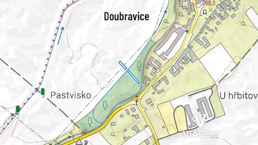 Prodej lesa, Moravičany, 537 m2