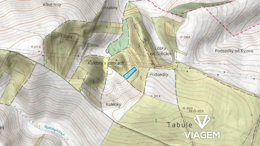 Prodej podílu zahrady, Svatobořice-Mistřín, 1747 m2