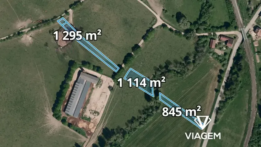 Prodej podílu pole, Slavičín, 813 m2
