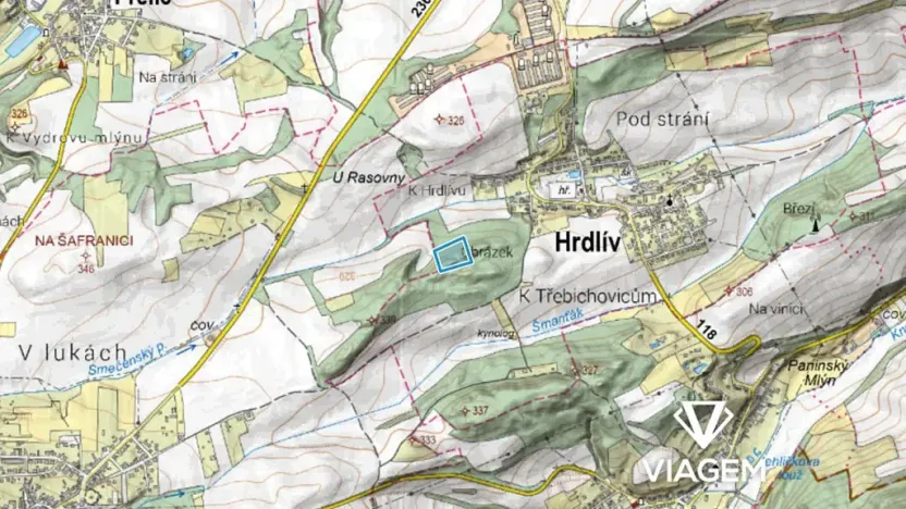 Prodej podílu lesa, Hrdlív, 2102 m2