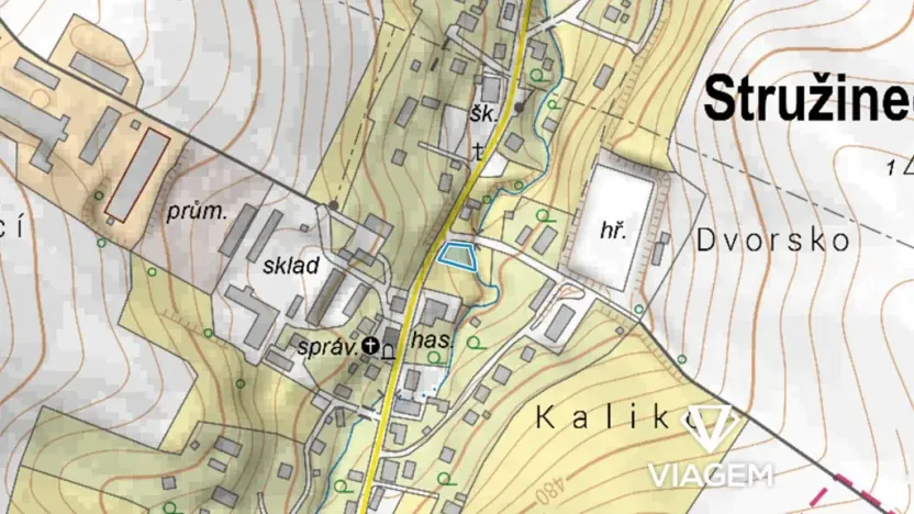 Prodej podílu pozemku pro bydlení, Stružinec, 233 m2