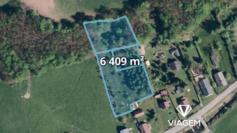 Prodej podílu zahrady, Jindřichov, 2136 m2
