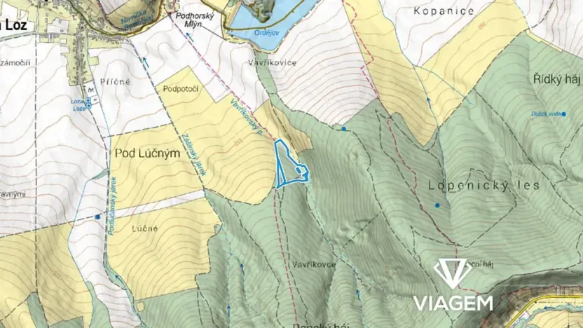 Prodej podílu pole, Bánov, 1329 m2