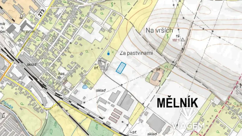 Prodej podílu komerčního pozemku, Mělník, 511 m2