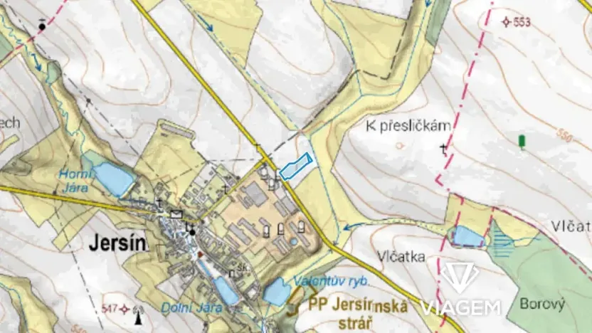 Prodej pole, Jersín, 4234 m2