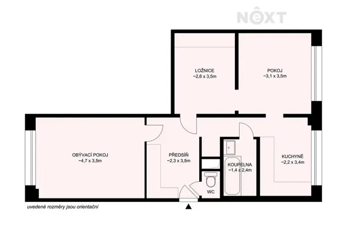 Prodej bytu 2+1, České Budějovice, Mánesova, 64 m2