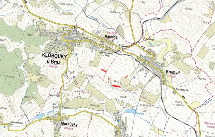 Prodej pole, Klobouky u Brna, 10860 m2
