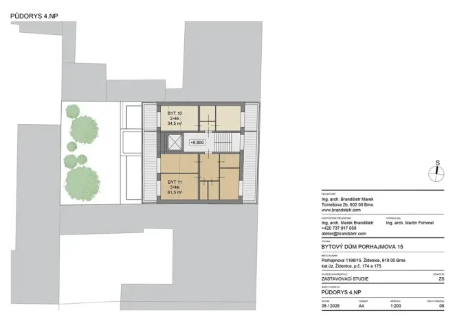 Prodej činžovního domu, Brno, Porhajmova, 380 m2