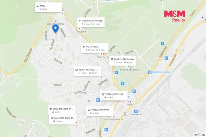 Prodej bytu 2+1, Ústí nad Labem - Neštěmice, Na Výšině, 62 m2