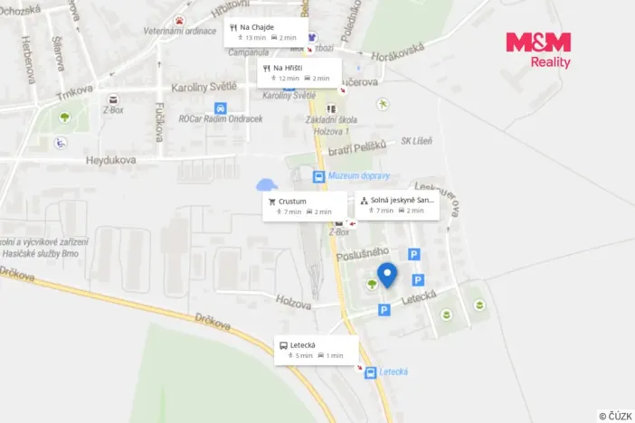 Pronájem bytu 2+kk, Brno - Líšeň, Poslušného, 65 m2