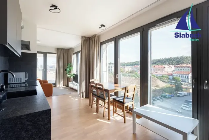 Pronájem bytu 1+kk, Praha - Karlín, Breitfeldova, 63 m2