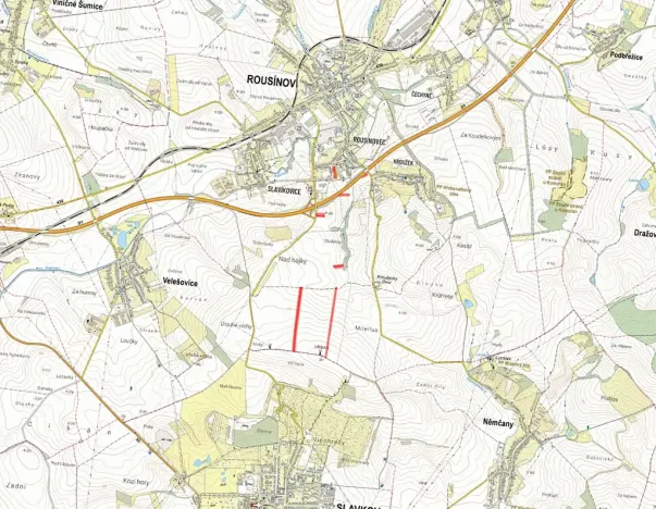 Prodej pole, Rousínov, 11440 m2