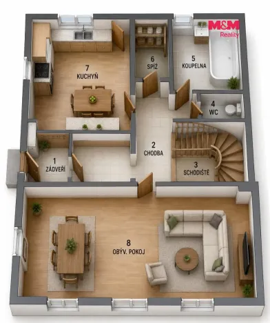 Prodej rodinného domu, Polná, Škarkova, 180 m2