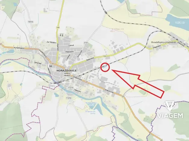 Prodej komerčního pozemku, Horažďovice, 1046 m2
