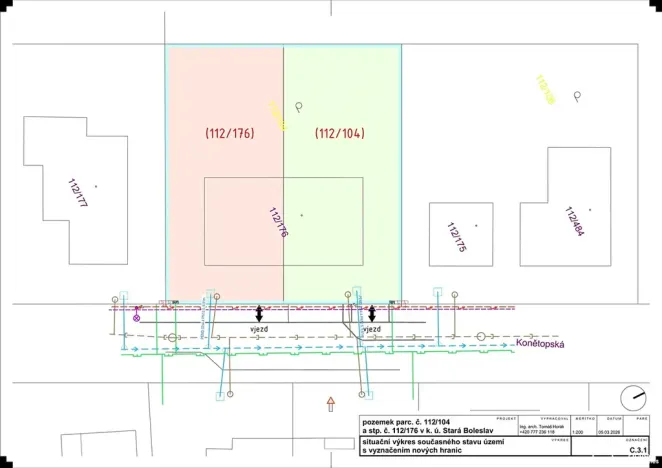 Prodej pozemku pro bydlení, Brandýs nad Labem-Stará Boleslav, Konětopská, 495 m2
