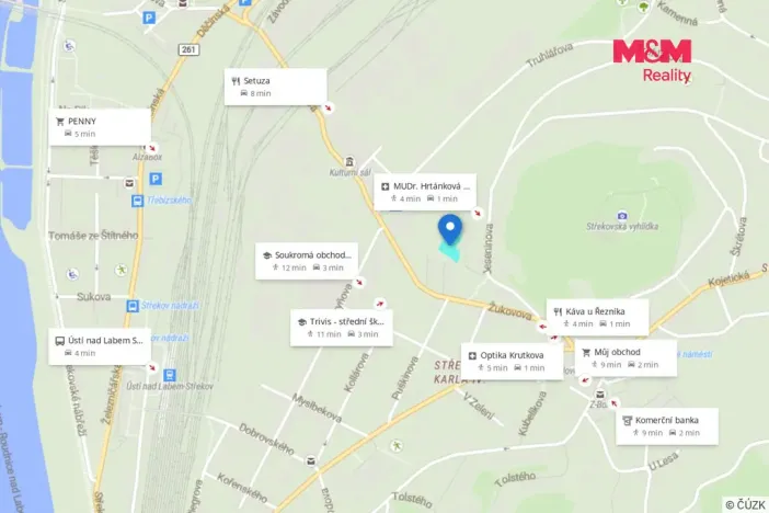 Prodej pozemku pro bydlení, Ústí nad Labem, Žukovova, 1706 m2
