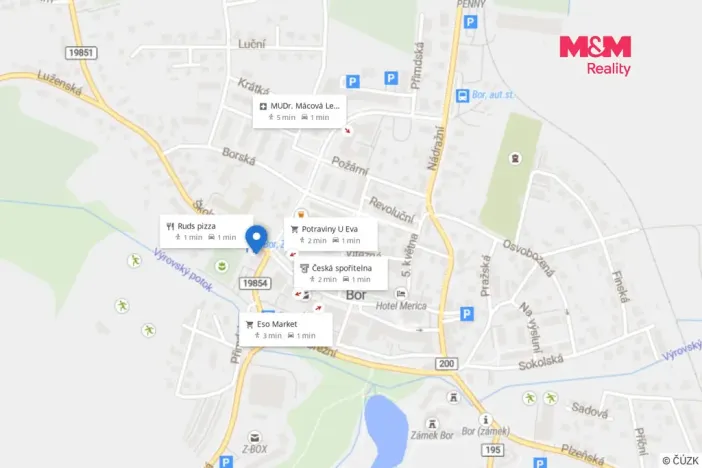 Pronájem bytu 3+kk, Bor, Školní, 55 m2
