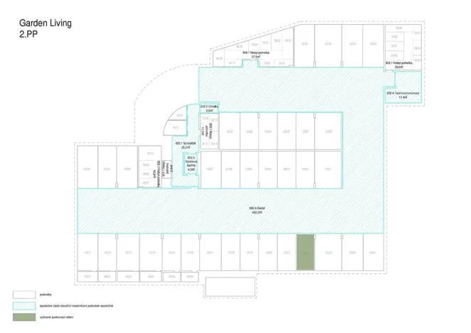 Prodej garážového stání, Praha - Černý Most, Arnošta Valenty, 12 m2