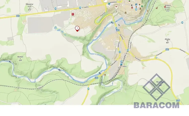 Prodej pozemku pro bydlení, Stříbro, 81302 m2