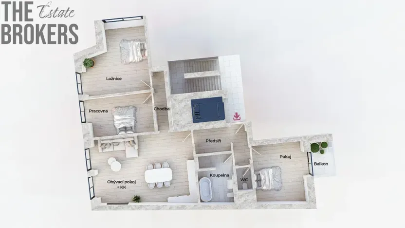 Prodej bytu 4+kk, Praha - Suchdol, U hotelu, 118 m2