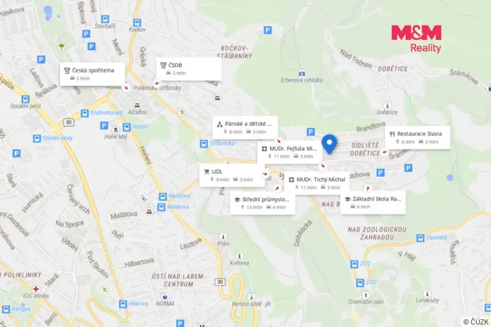 Pronájem bytu 2+kk, Ústí nad Labem - Severní Terasa, Ježkova, 40 m2