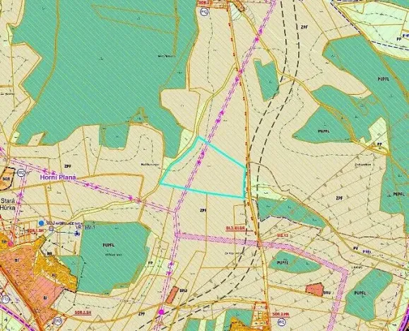 Prodej pozemku, Horní Planá - Žlábek, 47764 m2