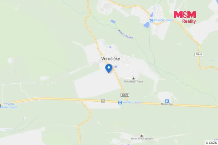 Pronájem bytu 2+kk, Verušičky, 40 m2