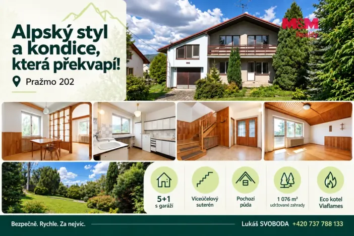 Prodej rodinného domu, Pražmo, 160 m2