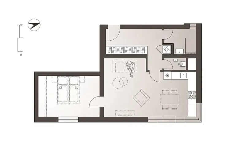 Prodej bytu 2+kk, Praha - Čimice, Fořtova, 61 m2
