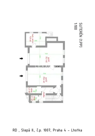 Pronájem rodinného domu, Praha - Lhotka, Slepá II, 273 m2
