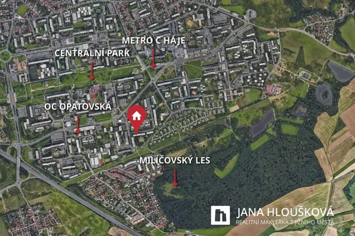 Prodej bytu 3+1, Praha - Chodov, Jažlovická, 73 m2