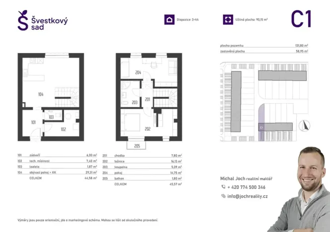 Prodej rodinného domu, Moravská Třebová, Švestkový sad, 85 m2