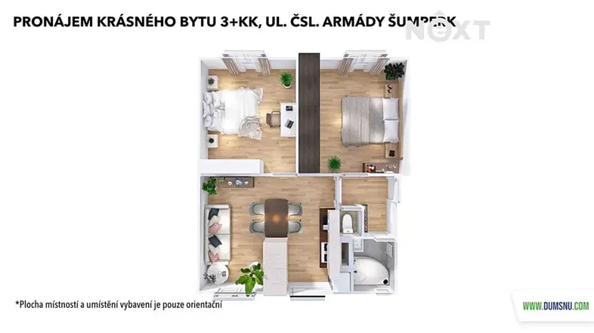 Pronájem bytu 3+kk, Šumperk, Čsl. armády, 63 m2
