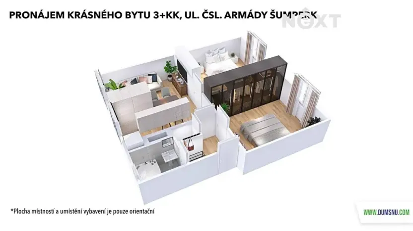 Pronájem bytu 3+kk, Šumperk, Čsl. armády, 63 m2