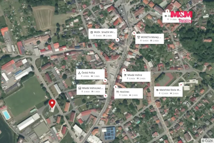Pronájem bytu 2+1, Mladá Vožice, Souhradí, 70 m2
