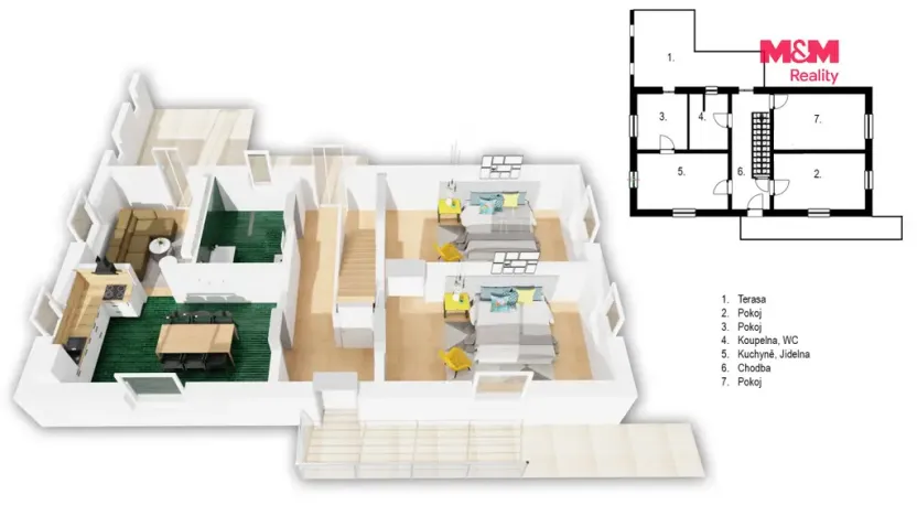 Prodej rodinného domu, Bušín, 73 m2