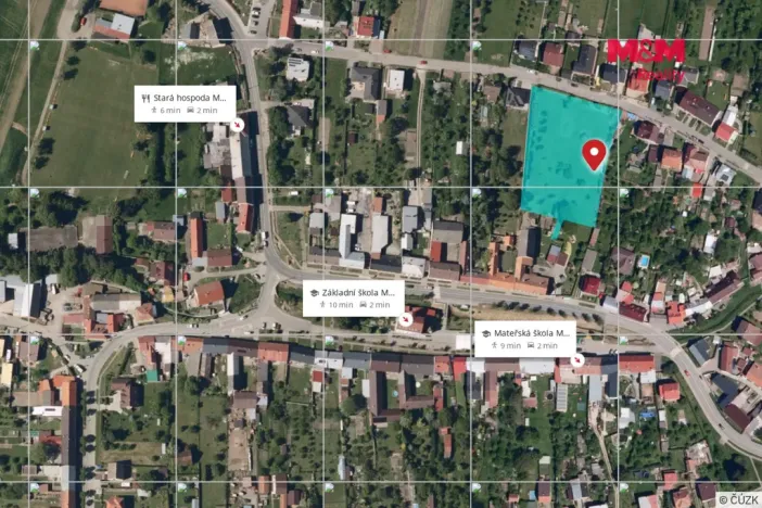 Prodej pozemku pro bydlení, Martinice, 1045 m2