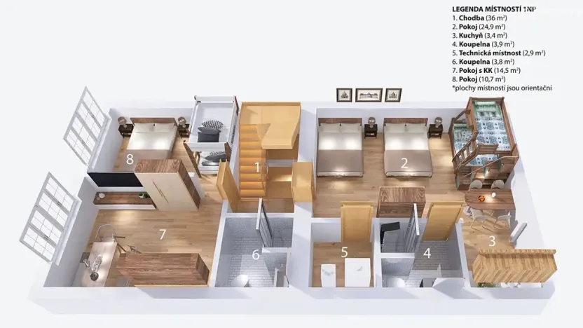 Prodej apartmánu, Strachotín, Sklepní, 285 m2