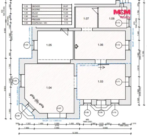 Pronájem obchodního prostoru, Černošice, Radotínská, 92 m2