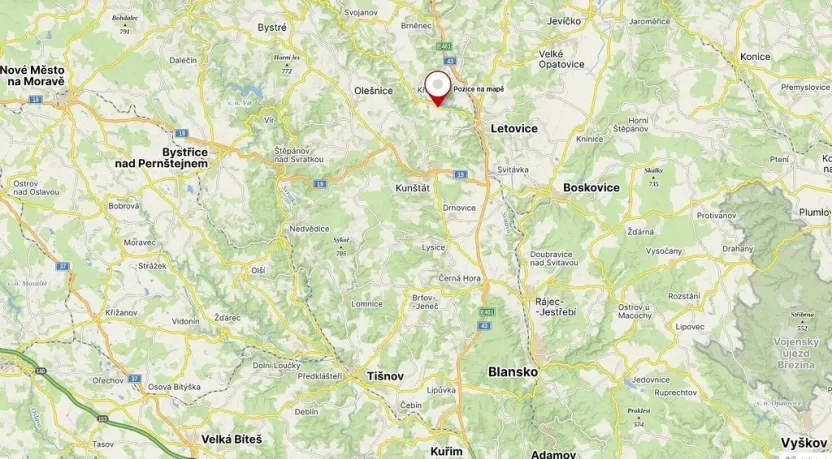 Prodej pole, Vranová Lhota, 2289 m2