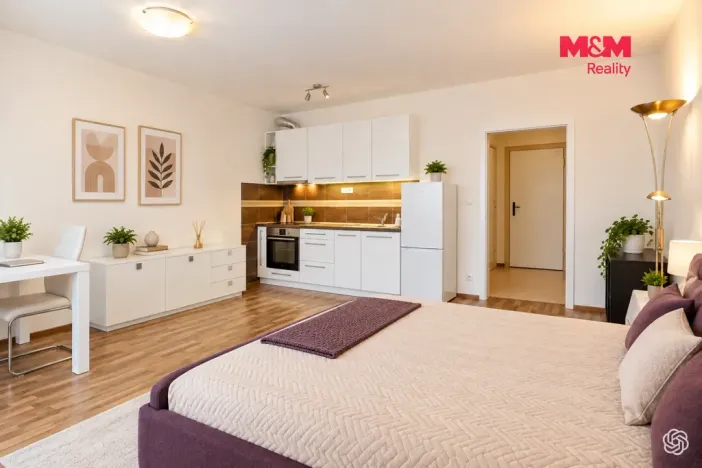 Prodej bytu 1+kk, Praha - Horní Měcholupy, Modenská, 36 m2