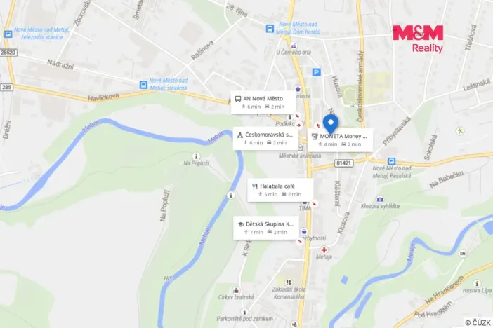 Pronájem bytu 2+1, Nové Město nad Metují, Na Bořetíně, 58 m2