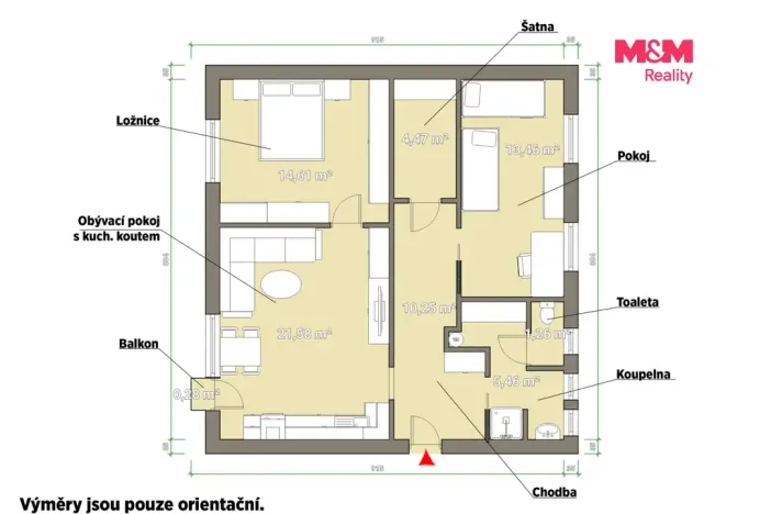 Prodej bytu 3+kk, Plzeň - Východní Předměstí, Slovanská alej, 71 m2
