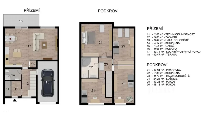 Prodej rodinného domu, Čížová, 174 m2