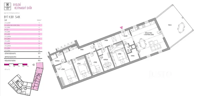 Prodej bytu 5+kk, Písek, Kocínova, 158 m2