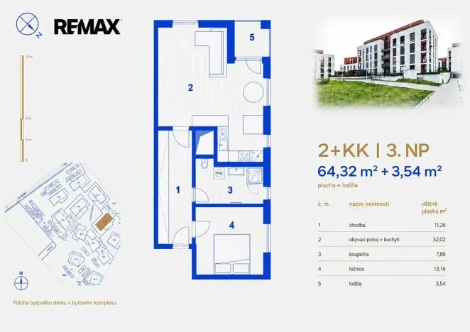 Prodej bytu 2+kk, Kolín, Zásmucká, 64 m2