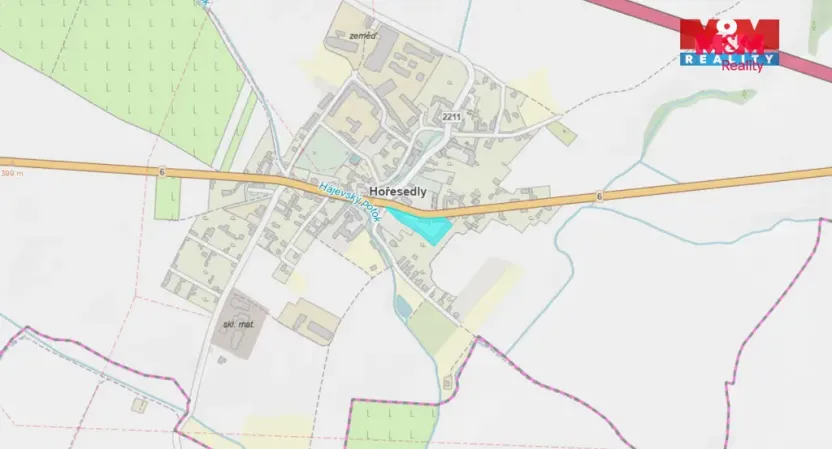 Pronájem skladu, Hořesedly, 400 m2