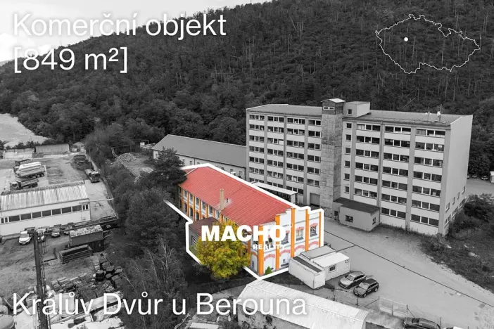 Pronájem kanceláře, Králův Dvůr, Tovární, 370 m2