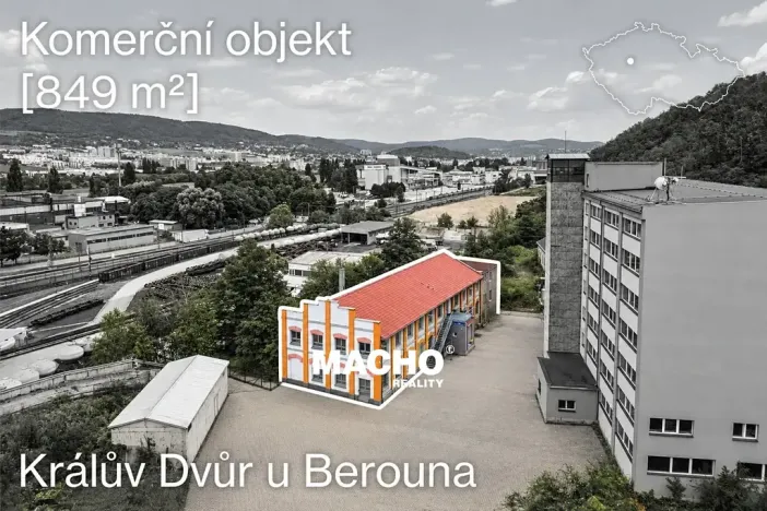 Pronájem výrobních prostor, Králův Dvůr, Tovární, 400 m2